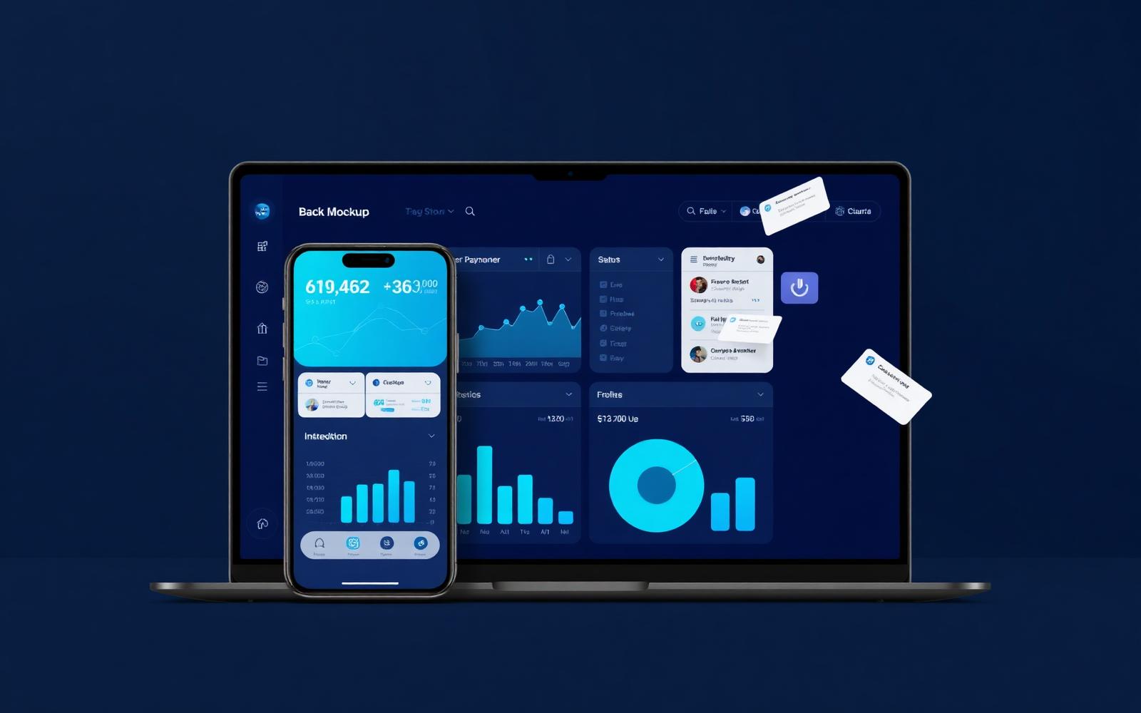 SmartPayEngine dashboard on desktop and mobile